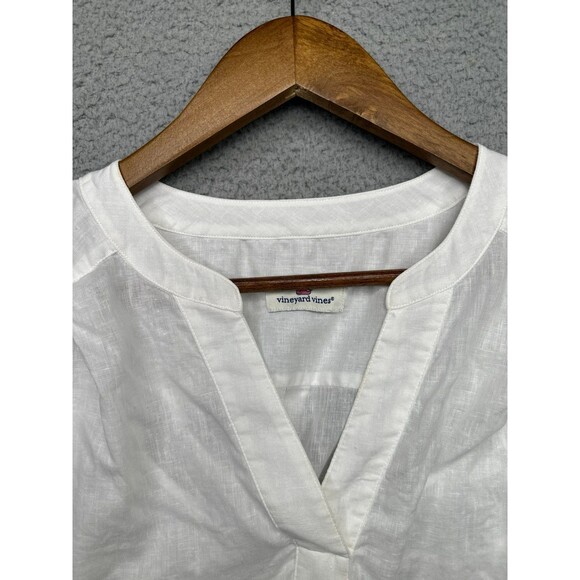 Vineyard Vines Dolman Sleeve Cover Up Dress double duty Linen Sz xxs - Picture 5 of 8